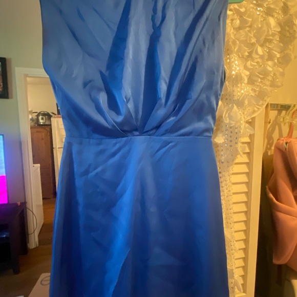Hemline Cobalt Blue Cocktail Dress - Picture 3 of 6